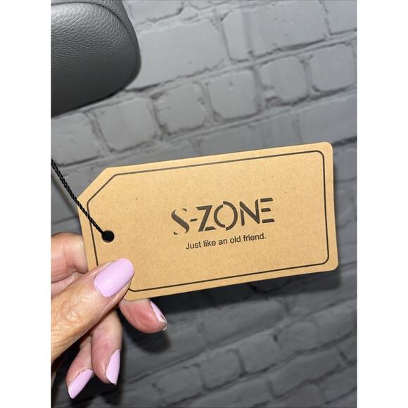 S-Zone Anti-Theft Leather Gray Backpack/Shoulder Bag NWT Retails $79 - Picture 6 of 12